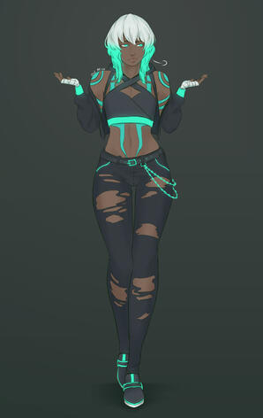 fullbody sketch color