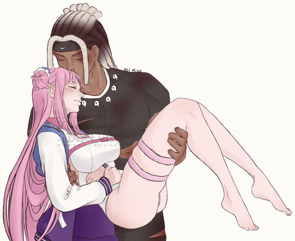 sketch color couple